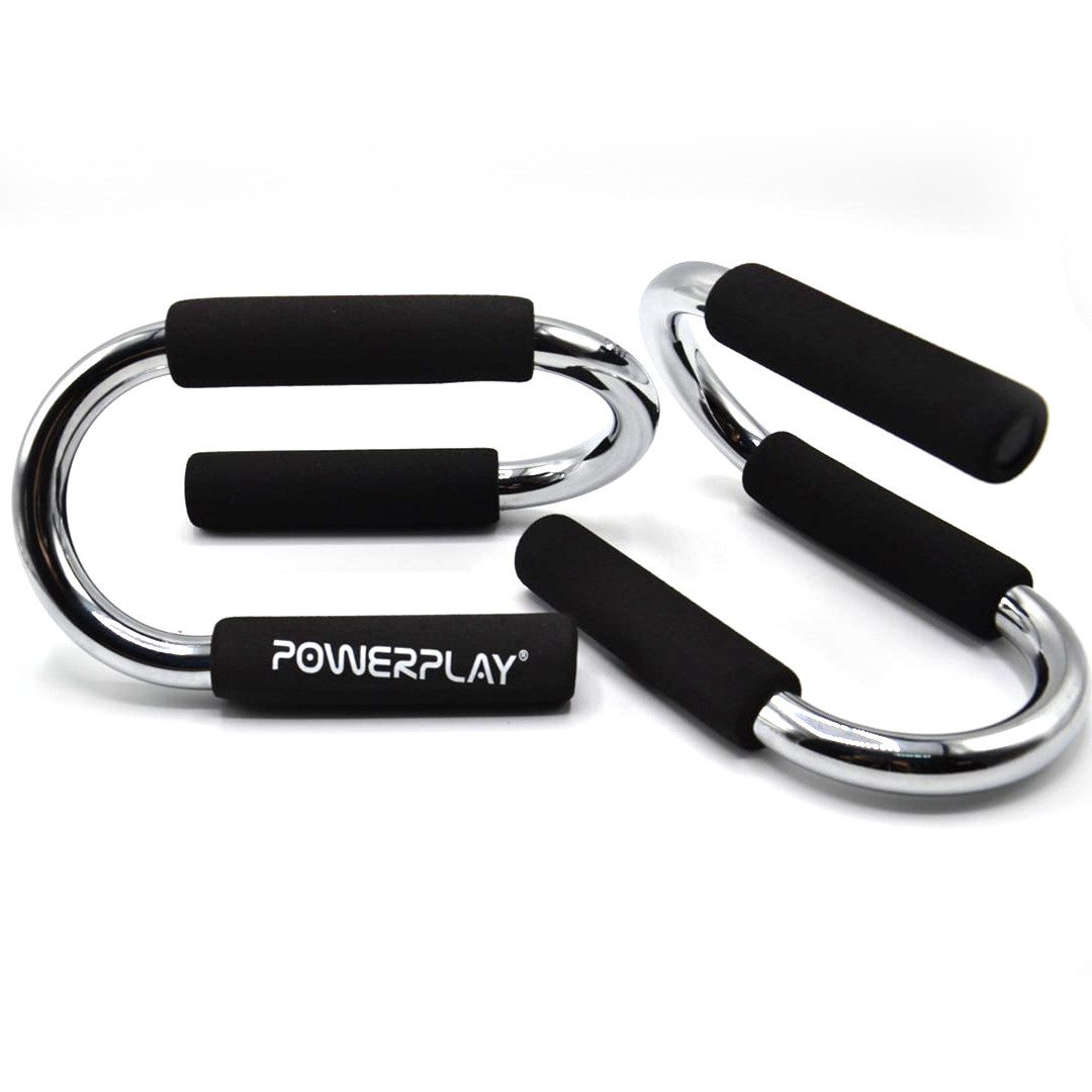 Упори для віджимань PowerPlay 4318 Push-Up Bars Stell металеві (S-подібні)