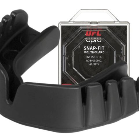 Капа боксерська OPRO Junior Snap-Fit UFC Hologram Black (art.002263001)
