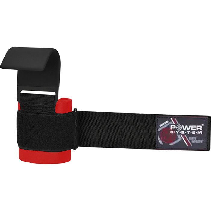 Гаки для тяги на зап’ястя Power System PS-3310 Hardcore Hooks Black/Red