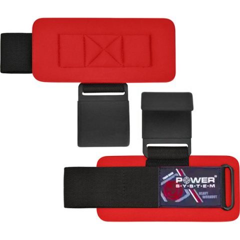 Гаки для тяги на зап’ястя Power System PS-3310 Hardcore Hooks Black/Red