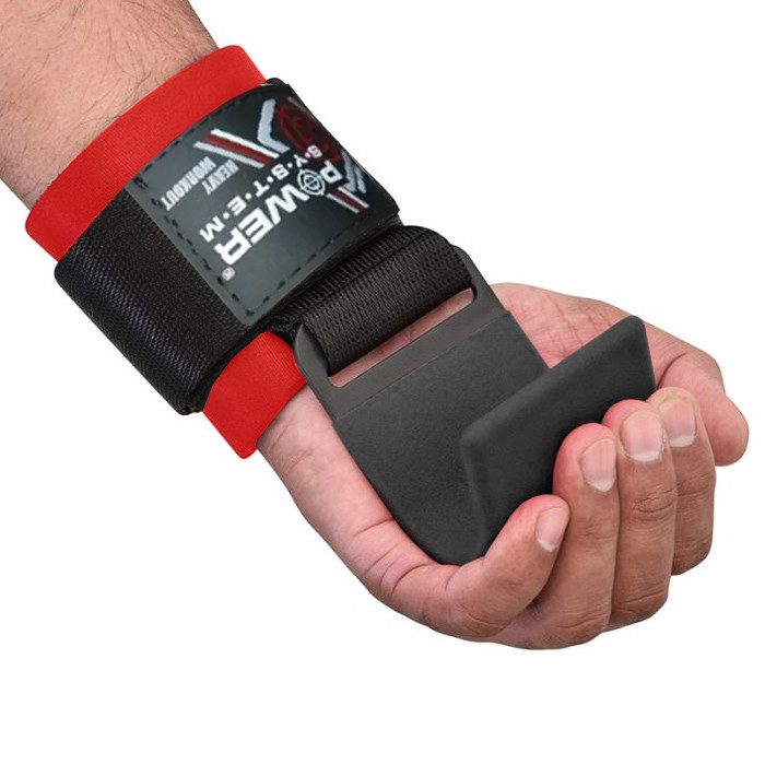 Гаки для тяги на зап’ястя Power System PS-3310 Hardcore Hooks Black/Red