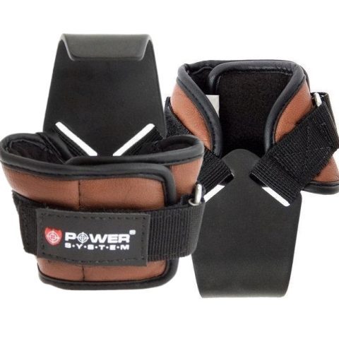 Гаки для тяги на зап’ястя Power System PS-3300 Hooks Brown XL