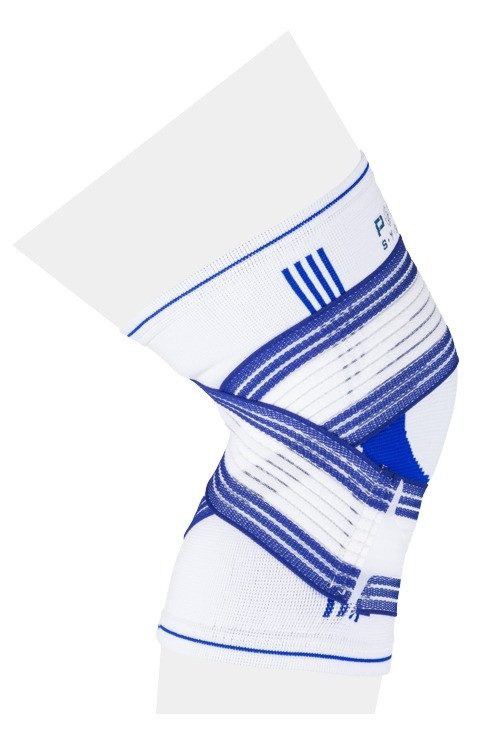 Наколінник Power System PS-6008 Knee Support Pro Blue/White (1шт.) L/XL