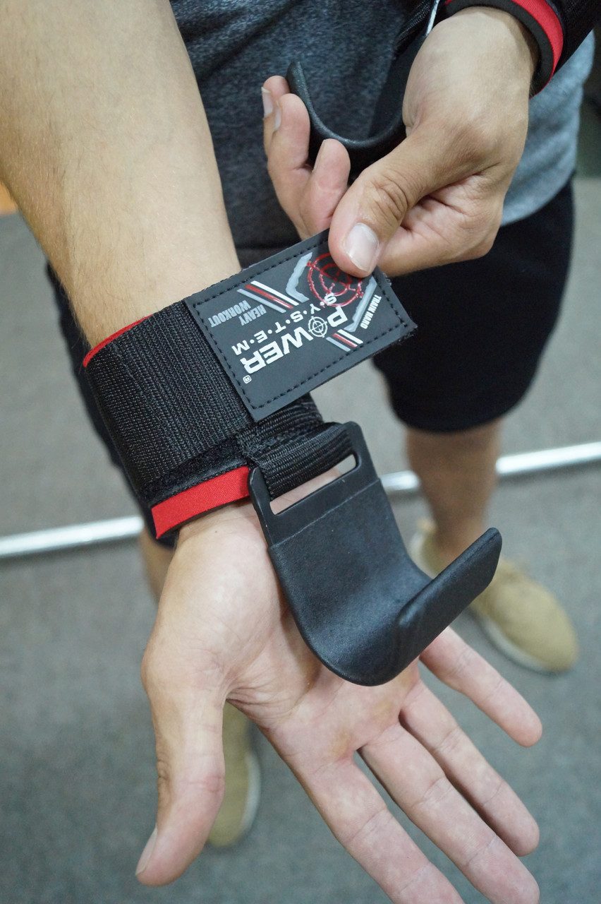 Гаки для тяги на зап’ястя Power System PS-3310 Hardcore Hooks Black/Red