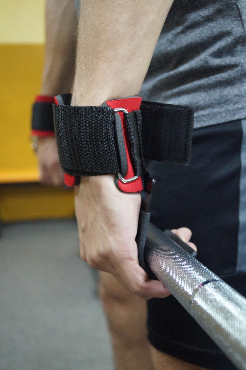 Гаки для тяги на зап’ястя Power System PS-3310 Hardcore Hooks Black/Red