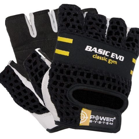 Рукавички для фітнесу Power System PS-2100 Basic EVO Black/Yellow Line XXL
