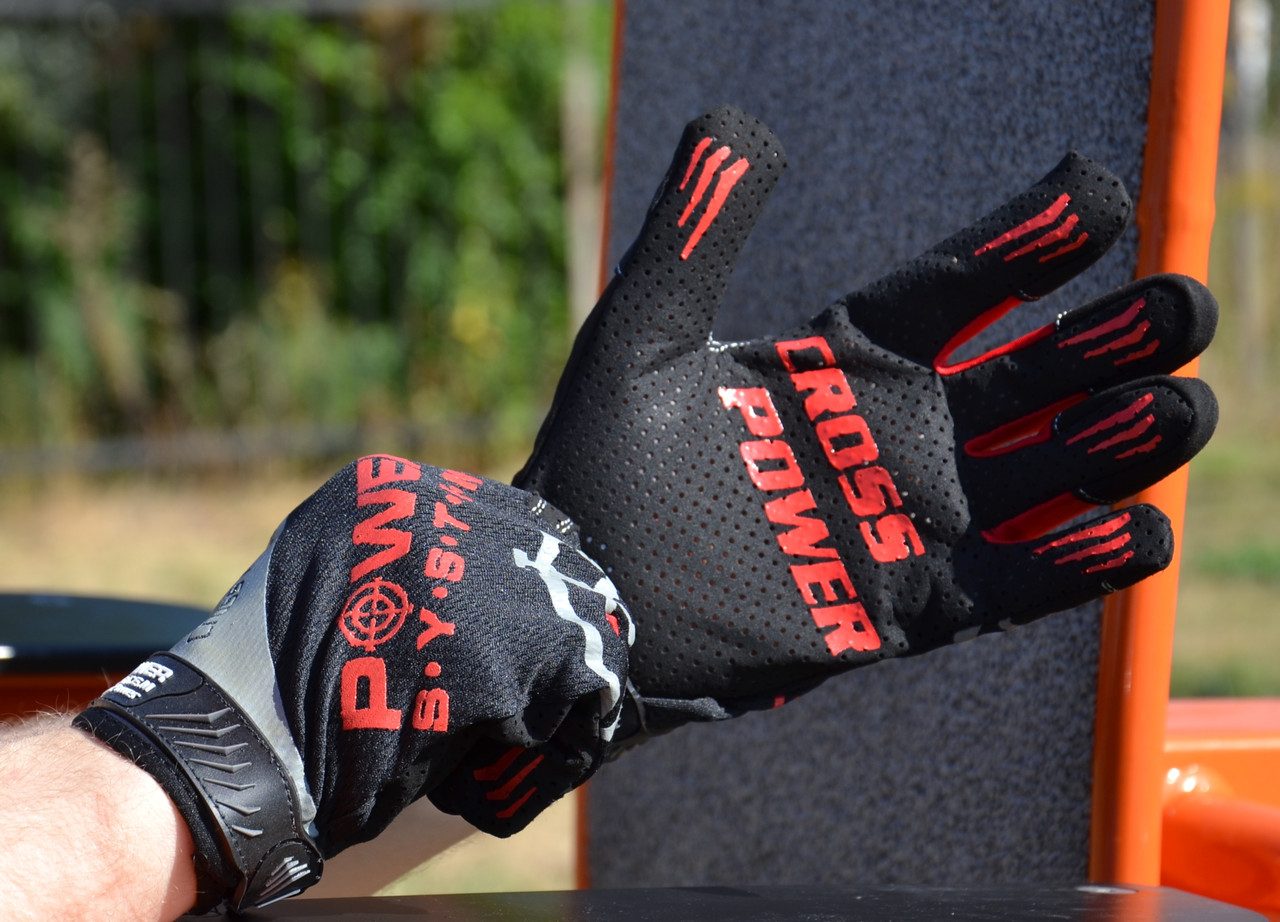 Рукавички для кросфіту з довгим пальцем Power System PS-2860 Cross Power Black/Red XL