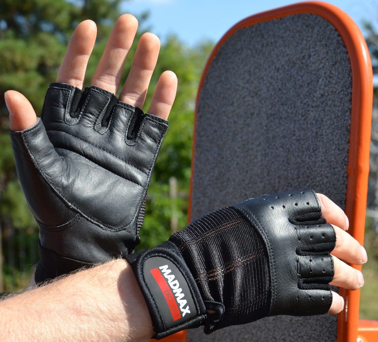 Рукавички для фітнесу MadMax MFG-248 Clasic Exclusive Black L