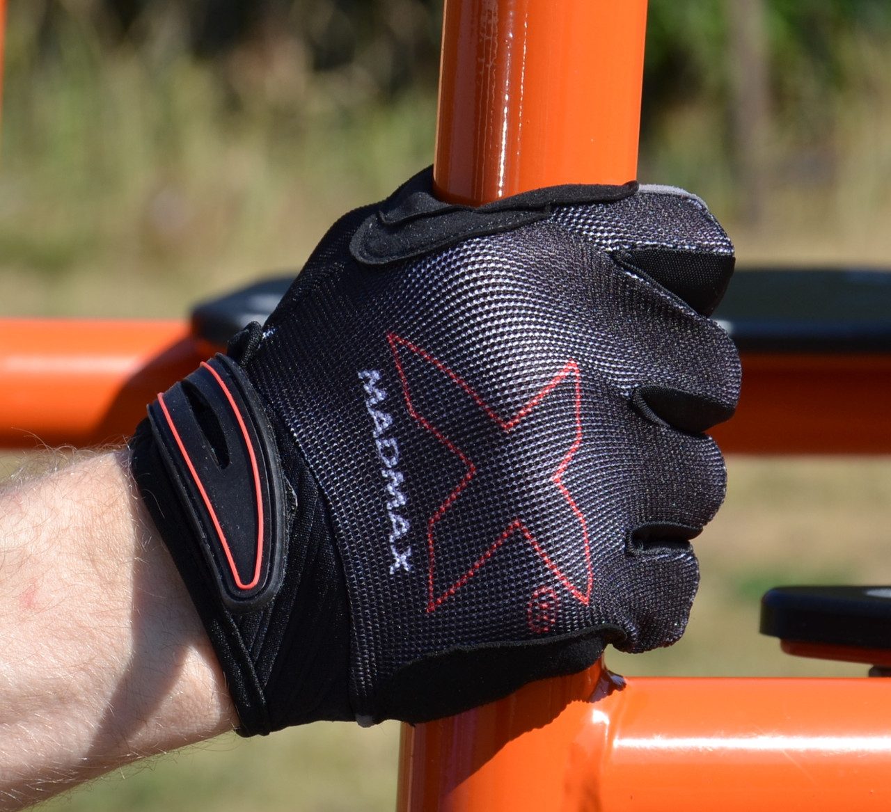 Рукавички для фітнесу MadMax MXG-103 X Gloves Black/Grey XXL
