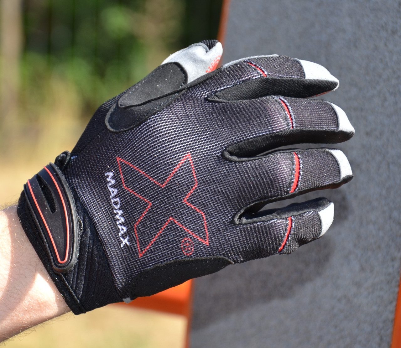 Рукавички для фітнесу MadMax MXG-103 X Gloves Black/Grey XXL