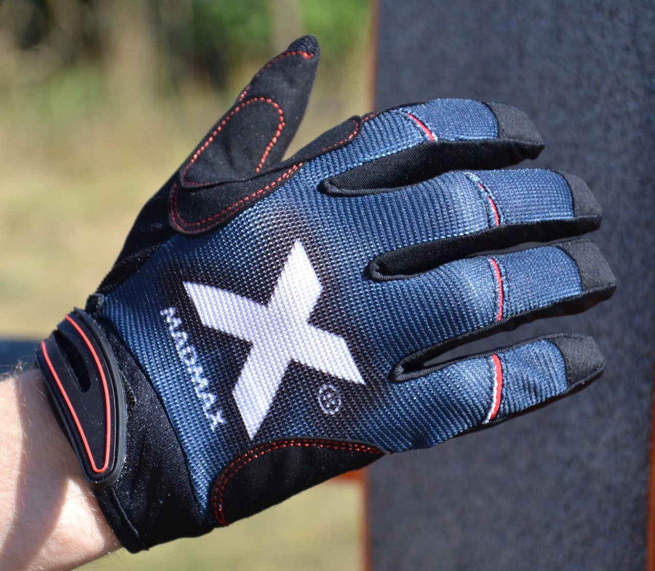 Рукавички для фітнесу MadMax MXG-102 X Gloves Black/Grey/White XXL
