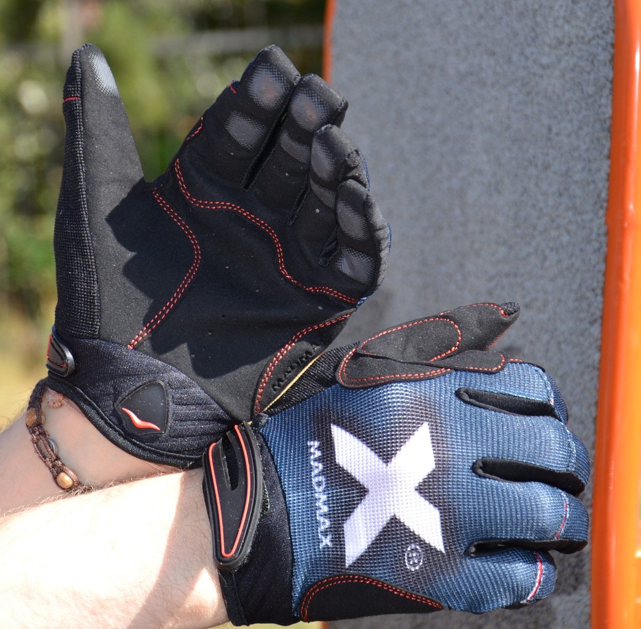 Рукавички для фітнесу MadMax MXG-102 X Gloves Black/Grey/White XXL