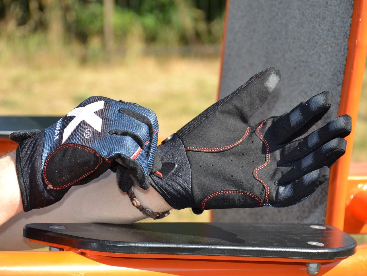 Рукавички для фітнесу MadMax MXG-102 X Gloves Black/Grey/White XXL