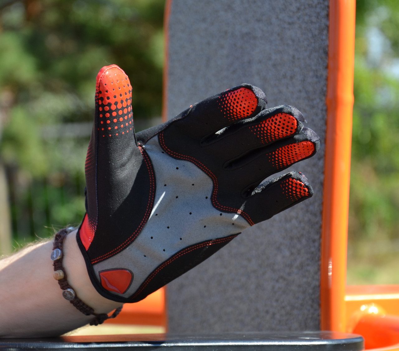 Рукавички для фітнесу MadMax MXG-101 X Gloves Black/Grey/Red XXL