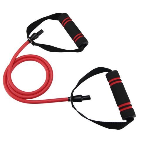 Трубчастий еспандер для фітнесу з ручками U-POWEX Latex resistance tube 30LB Red (13.5кг.)