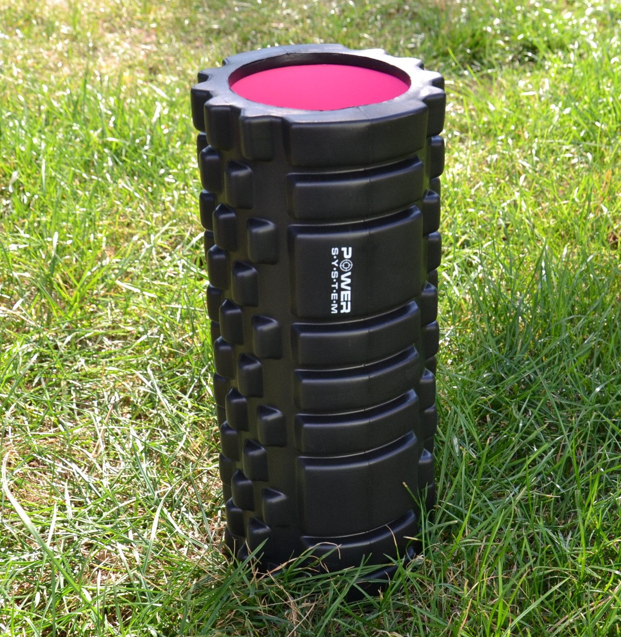 Масажний ролик (роллер) Power System PS-4050 Fitness Foam Roller Black/Pink (33×15см.)