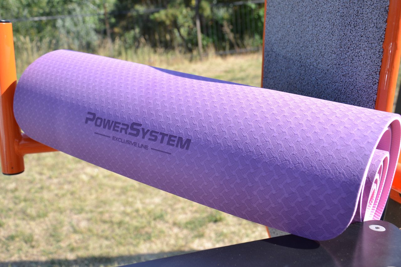Килимок для йоги та фітнесу Power System PS-4060 TPE Yoga Mat Premium Purple (183х61х0.6)
