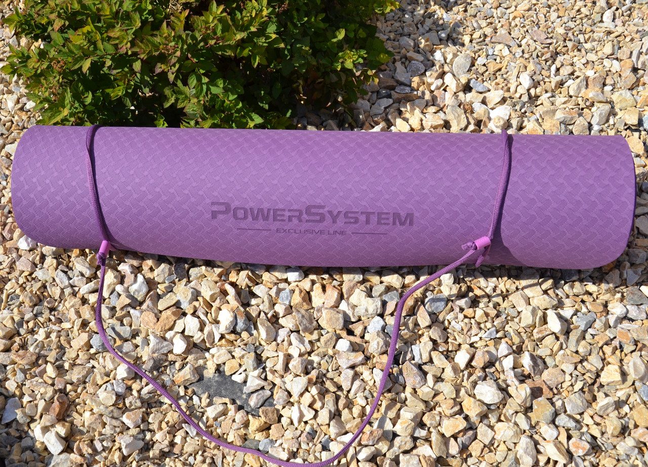 Килимок для йоги та фітнесу Power System PS-4060 TPE Yoga Mat Premium Purple (183х61х0.6)