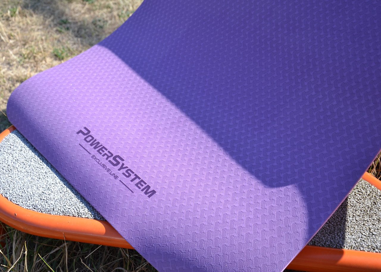 Килимок для йоги та фітнесу Power System PS-4060 TPE Yoga Mat Premium Purple (183х61х0.6)
