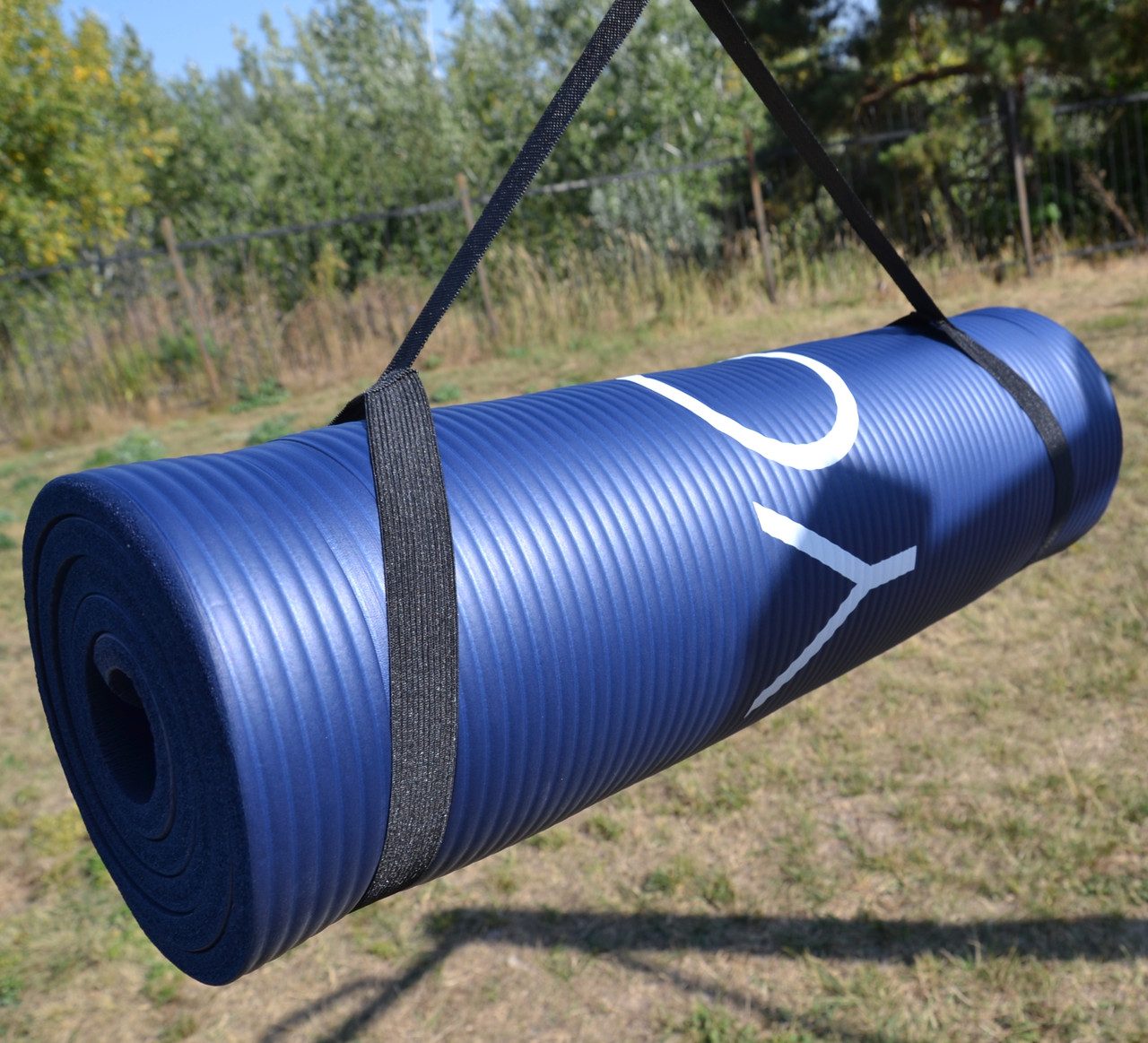 Килимок для йоги та фітнесу PowerPlay 4151 NBR Performance Mat Синій (183x61x1.2)