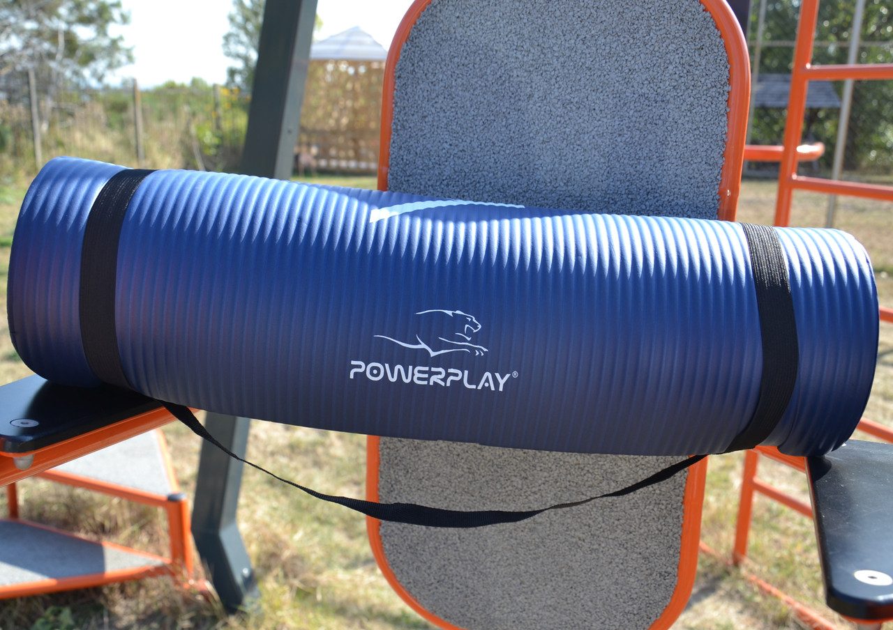 Килимок для йоги та фітнесу PowerPlay 4151 NBR Performance Mat Синій (183x61x1.2)