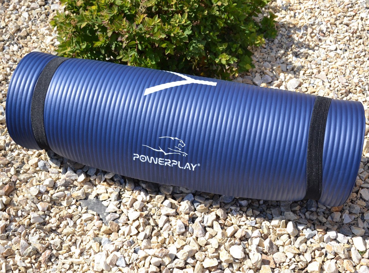 Килимок для йоги та фітнесу PowerPlay 4151 NBR Performance Mat Синій (183x61x1.2)