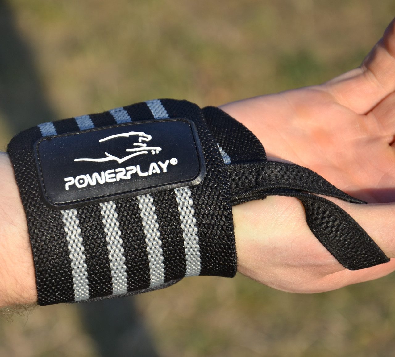 Кистьові бинти PowerPlay 3081 Чорно-Сірі