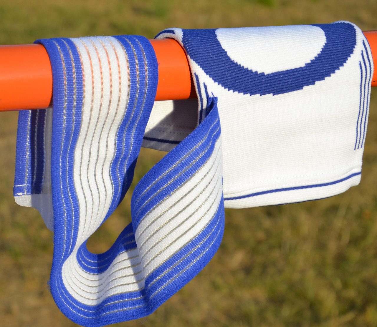 Наколінник Power System PS-6008 Knee Support Pro Blue/White (1шт.) L/XL