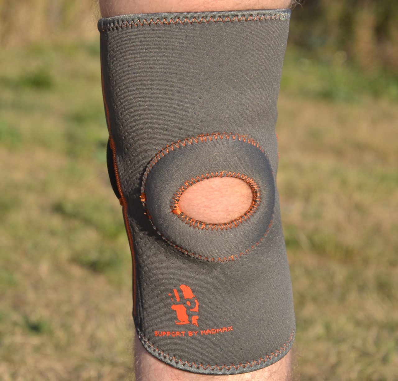 Наколінник MadMax MFA-297 Knee Support with Patella Stabilizer Dark Grey/Orange L