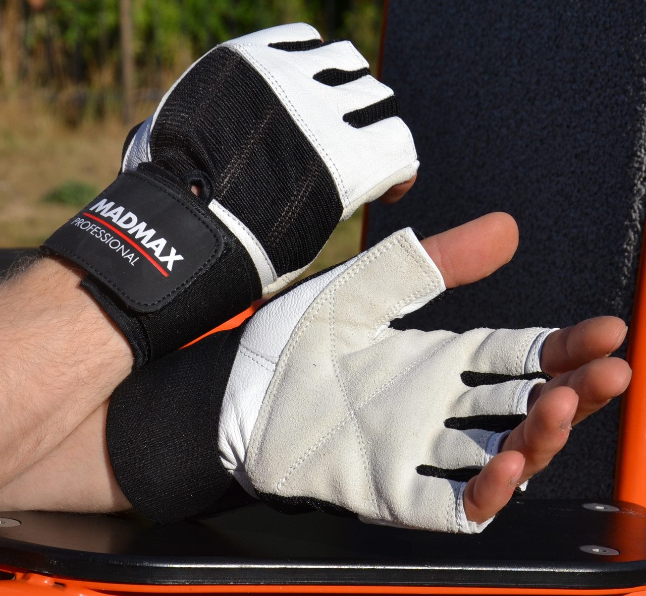 Рукавички для фітнесу MadMax MFG-269 Professional White XXL