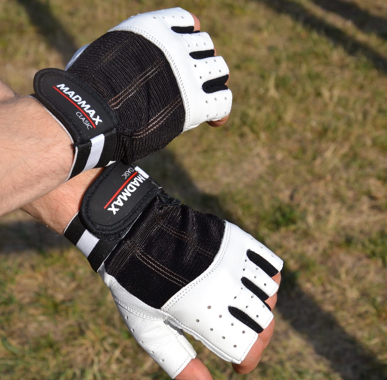 Рукавички для фітнесу MadMax MFG-248 Clasic White XL