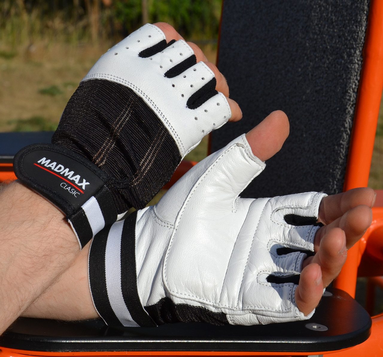 Рукавички для фітнесу MadMax MFG-248 Clasic White XL