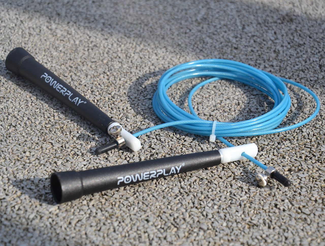 Скакалка швидкісна PowerPlay 4202 Ultra Speed Rope Бірюзова (2,9m.)