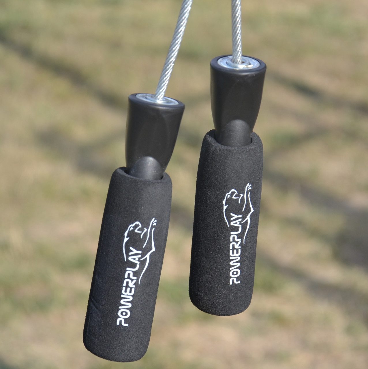 Скакалка швидкісна з підшипниками PowerPlay 4209 Sport Jump Rope Чорна (3m.)