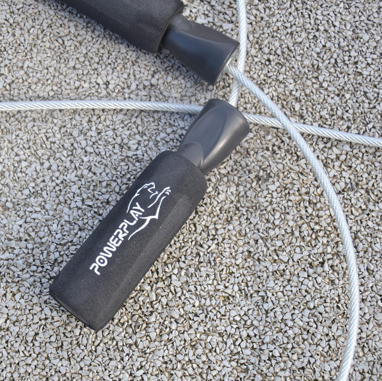 Скакалка швидкісна з підшипниками PowerPlay 4209 Sport Jump Rope Чорна (3m.)