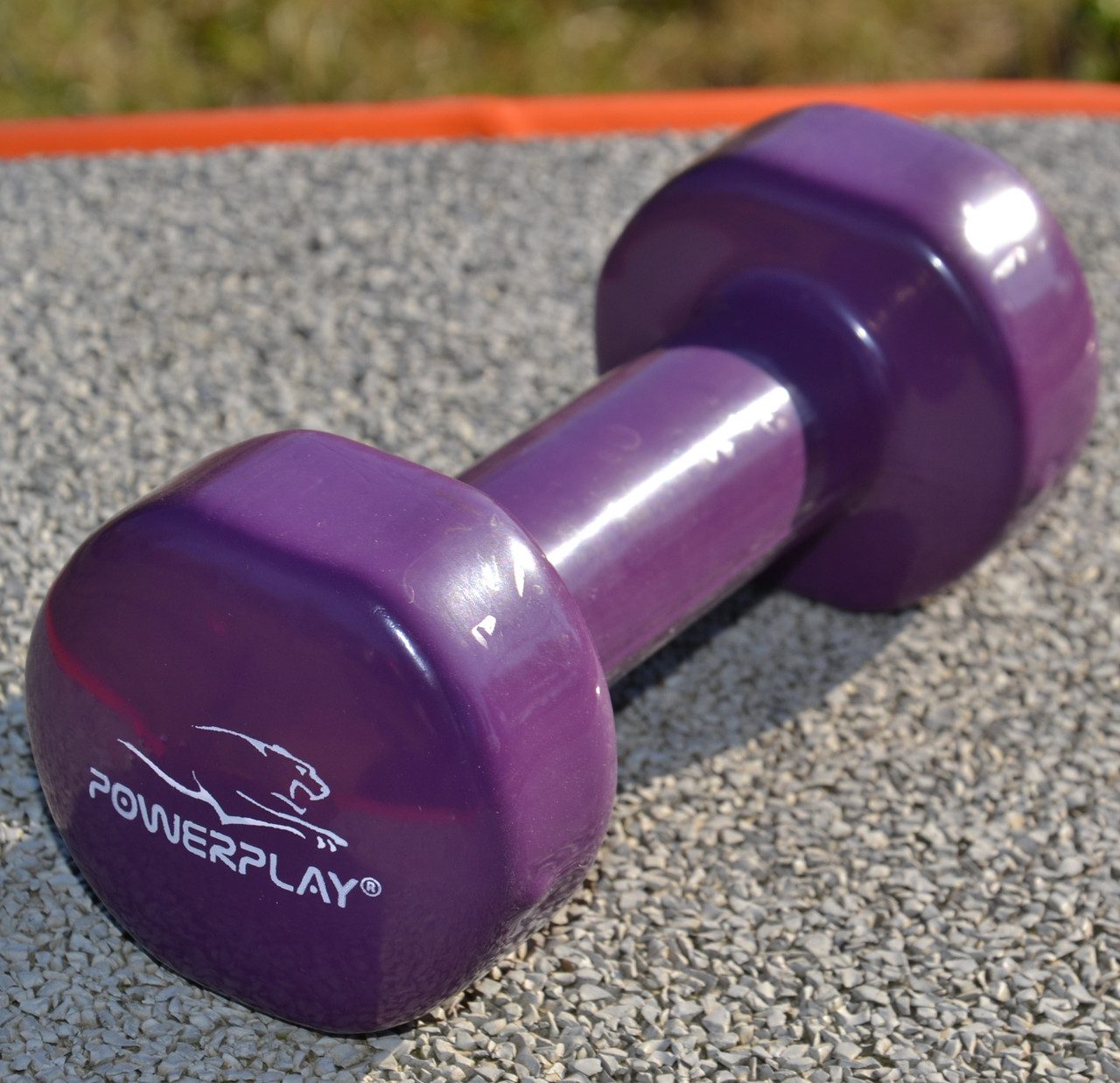 Гантелі вінілові PowerPlay 4125 Achilles 2*2.5 кг. Фіолетові (пара – 2шт.)