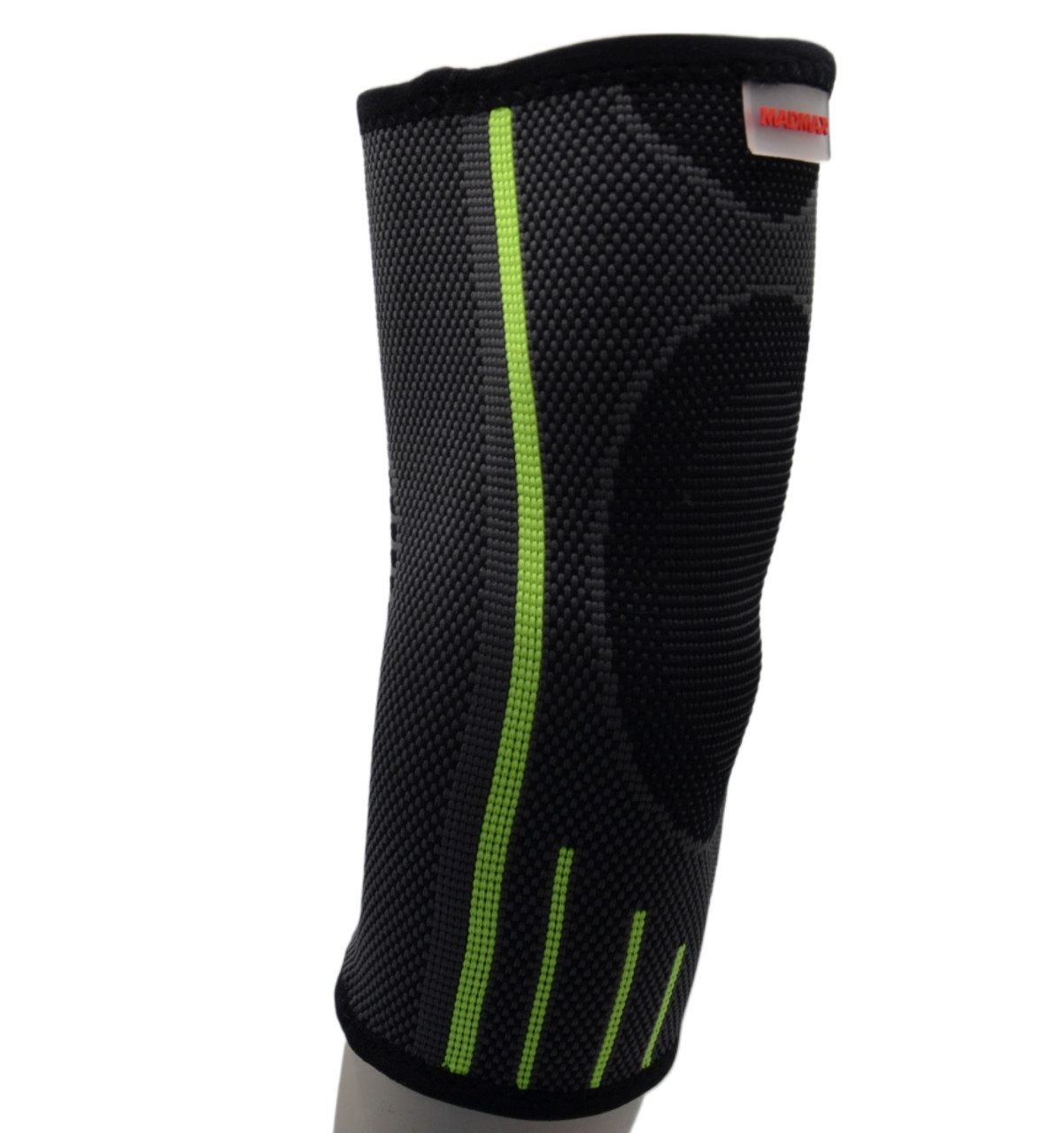 Компресійний налокітник MadMax MFA-283 3D Compressive elbow support Dark grey/Neon green S