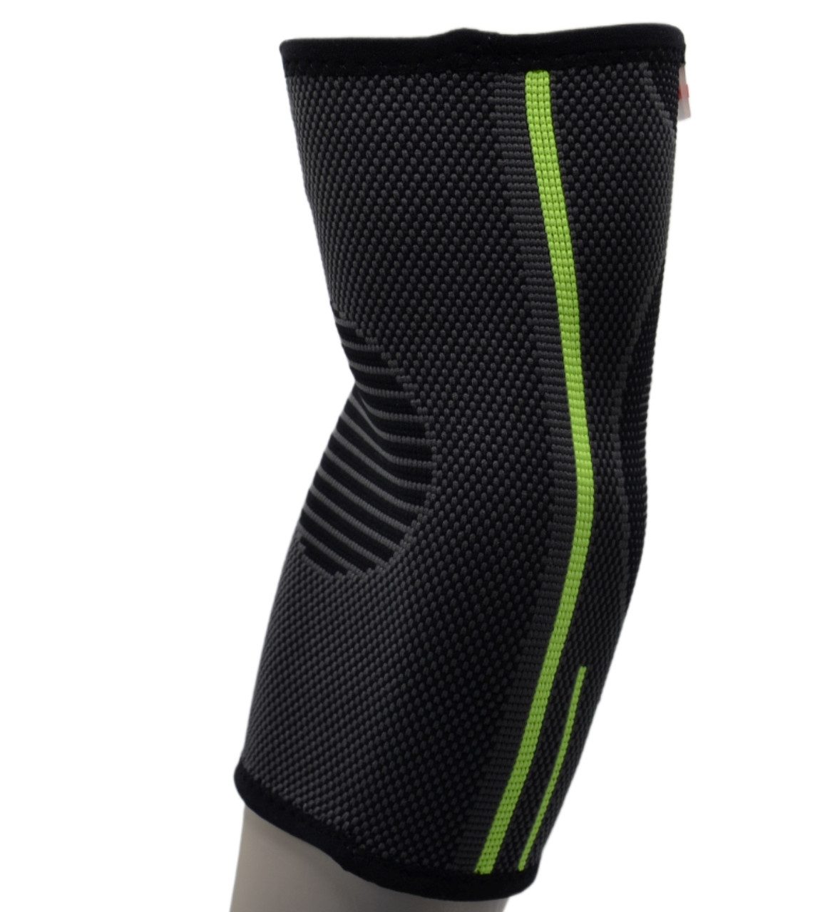 Компресійний налокітник MadMax MFA-283 3D Compressive elbow support Dark grey/Neon green S