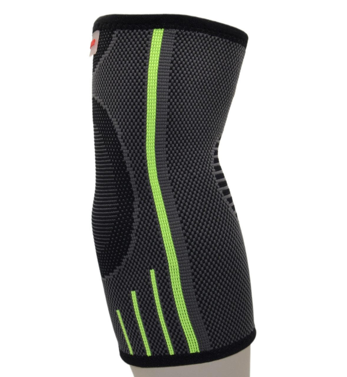 Компресійний налокітник MadMax MFA-283 3D Compressive elbow support Dark grey/Neon green S