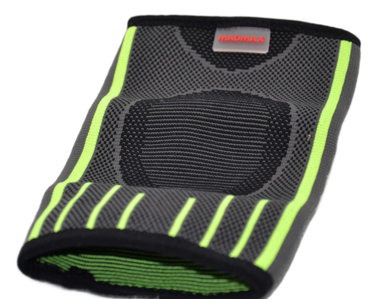 Компресійний налокітник MadMax MFA-283 3D Compressive elbow support Dark grey/Neon green S