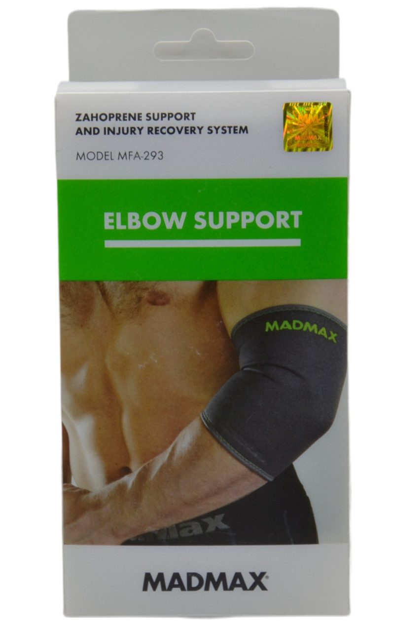 Налокітник MadMax MFA-293 Zahoprene Elbow Support Dark Grey/Green (1шт.) S