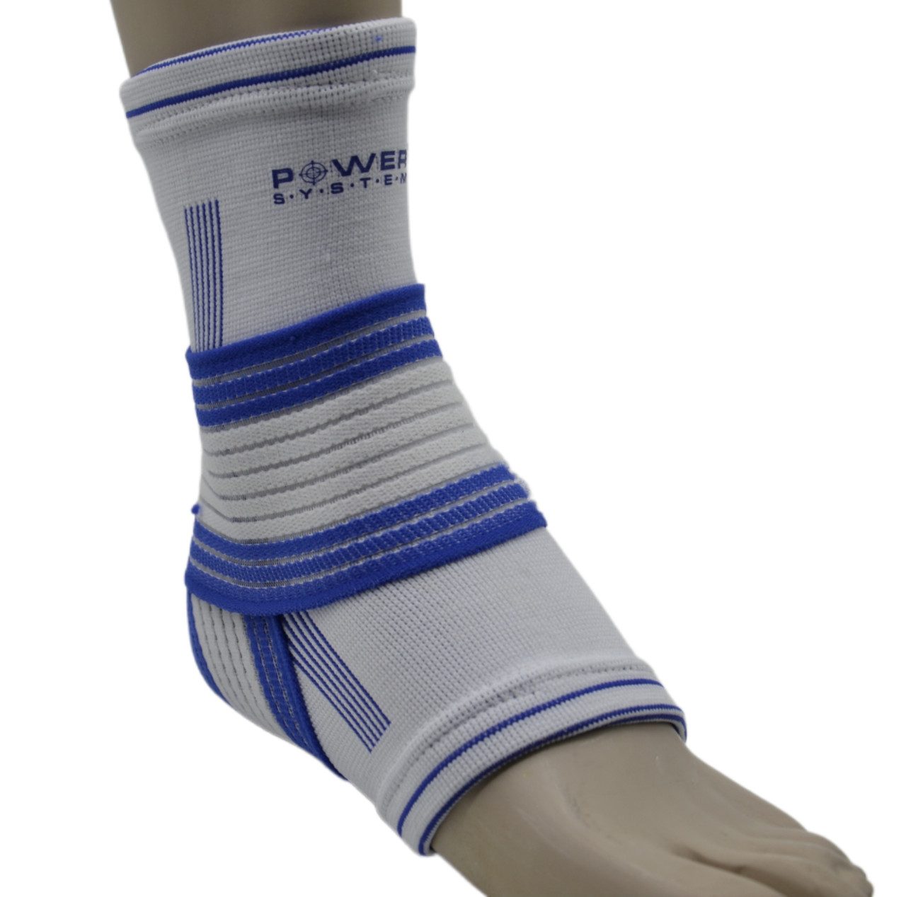 Бандаж на гомілкостоп Power System PS-6009 Ankle Support Pro Blue/White (1шт.) L/XL