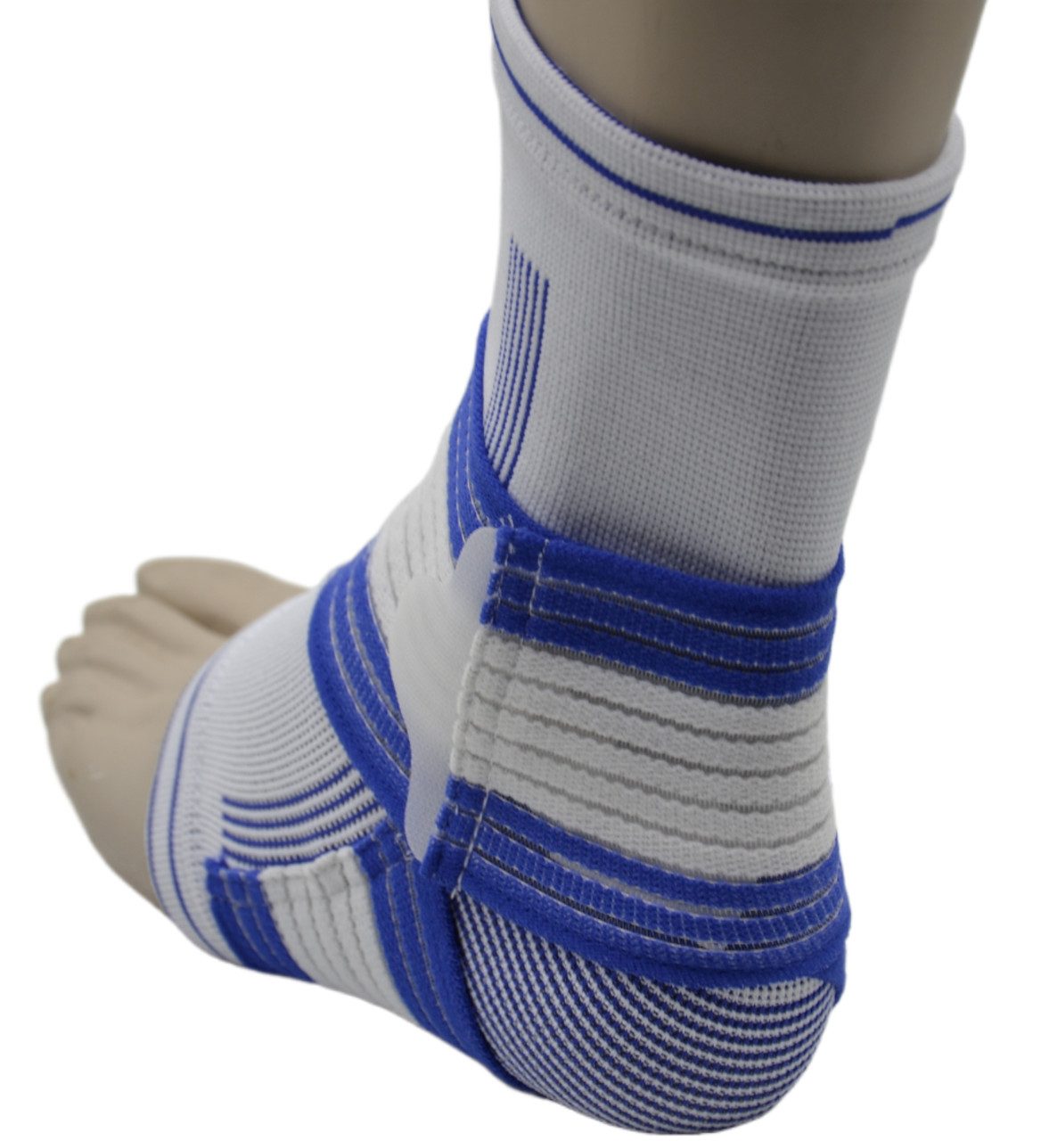 Бандаж на гомілкостоп Power System PS-6009 Ankle Support Pro Blue/White (1шт.) L/XL
