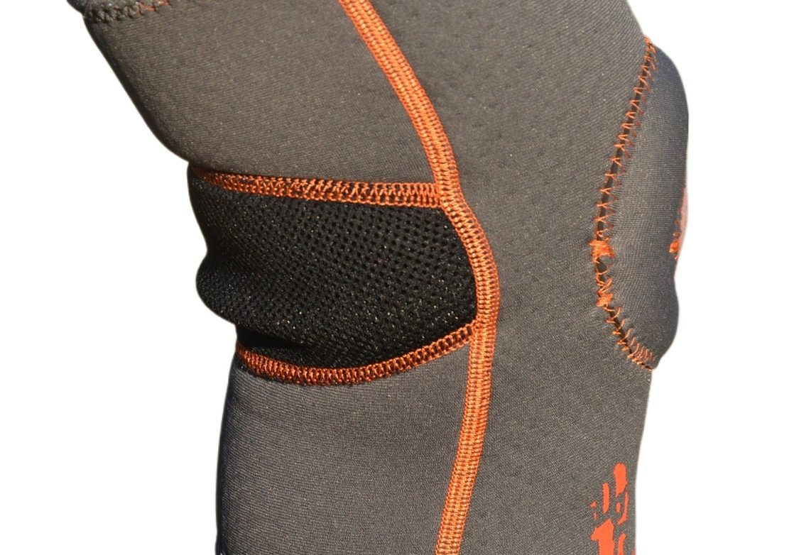 Наколінник MadMax MFA-297 Knee Support with Patella Stabilizer Dark Grey/Orange L