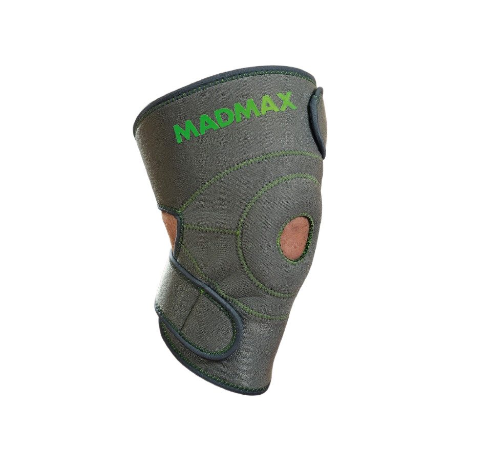 Наколінник MadMax MFA-295 Zahoprene Universal Knee Support Dark Grey/Green (1шт.)
