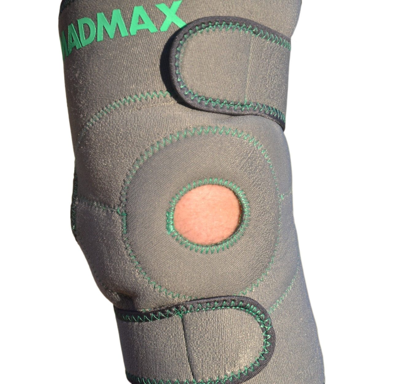Наколінник MadMax MFA-295 Zahoprene Universal Knee Support Dark Grey/Green (1шт.)