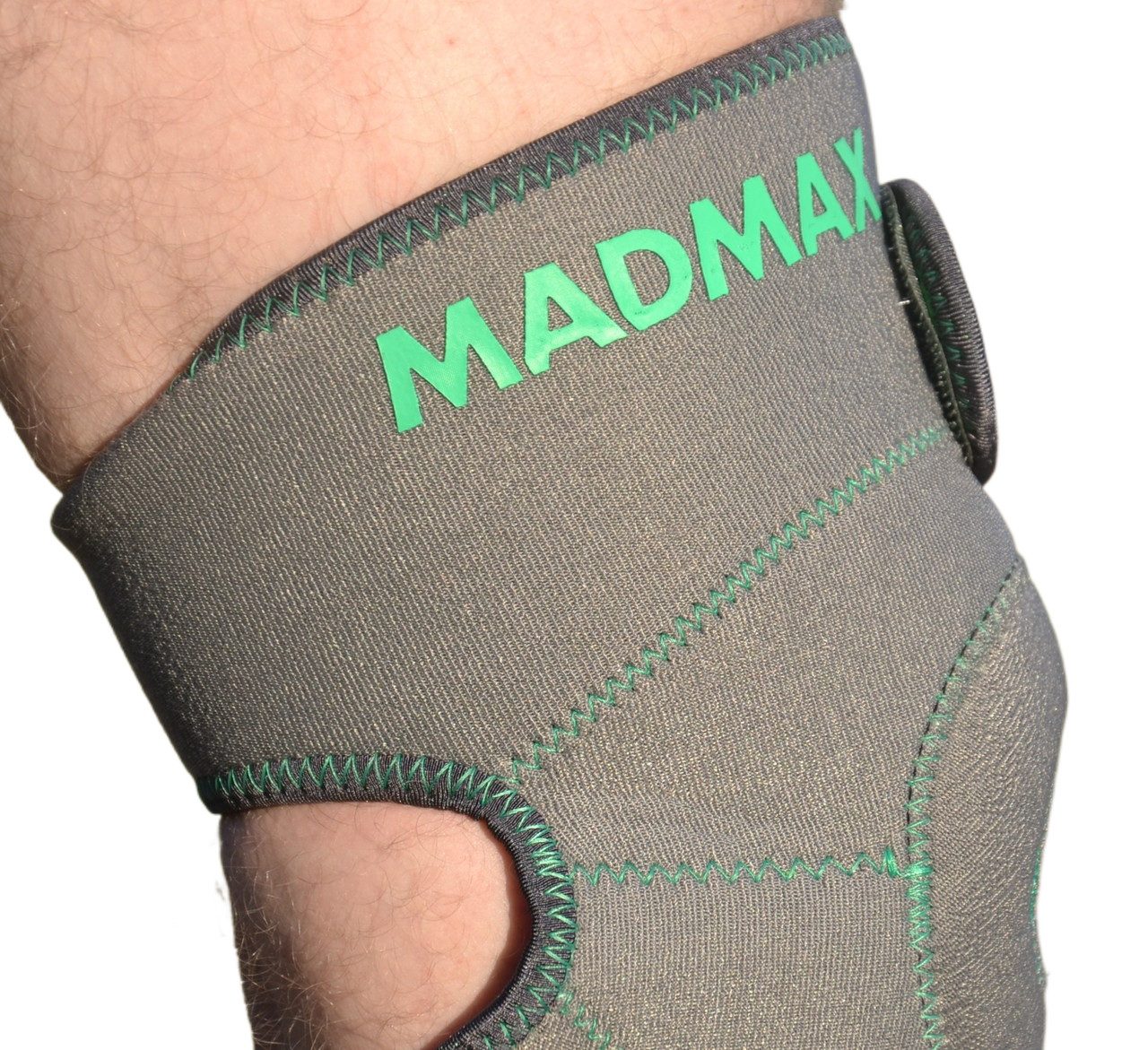 Наколінник MadMax MFA-295 Zahoprene Universal Knee Support Dark Grey/Green (1шт.)