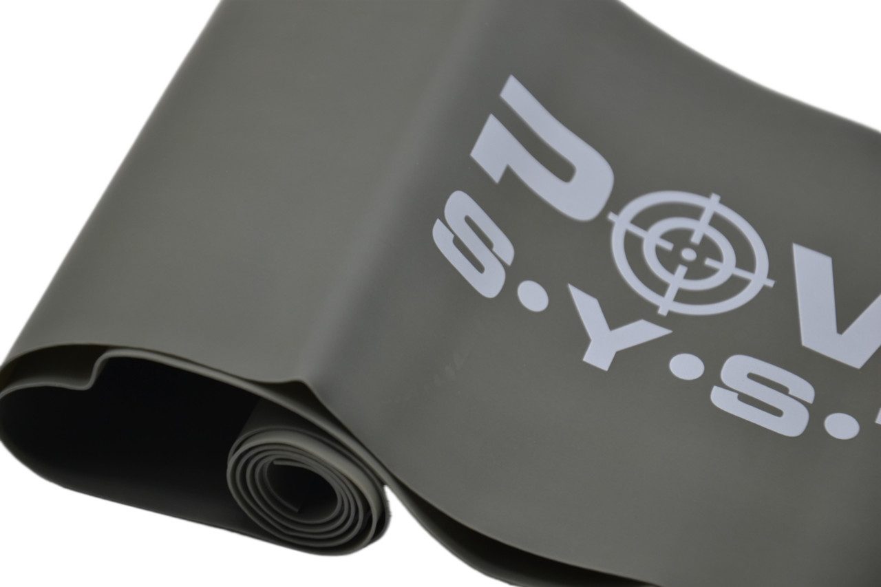 Стрічка-еспандер для спорту та реабілітації Power System PS-4123 Flat Stretch Band Level 3 Black (12-15кг.)