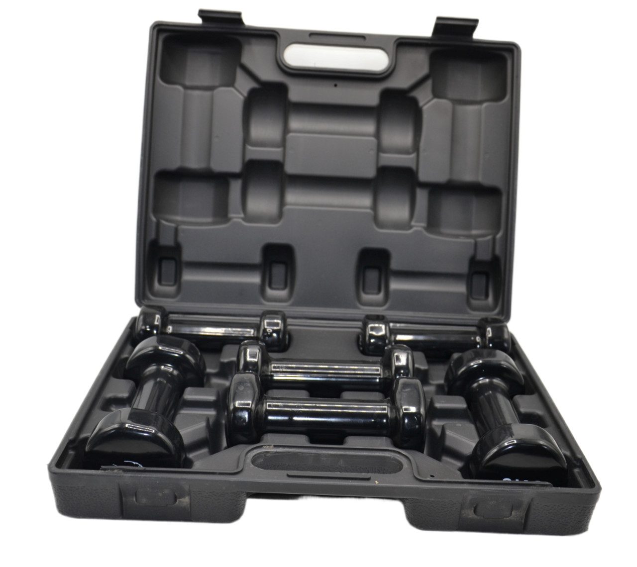 Набір гантелей в кейсі 9 кг. PowerPlay 4121 Fitness Dumbells (2шт.*1кг. 2шт.*1,5кг. 2шт.*2кг.)