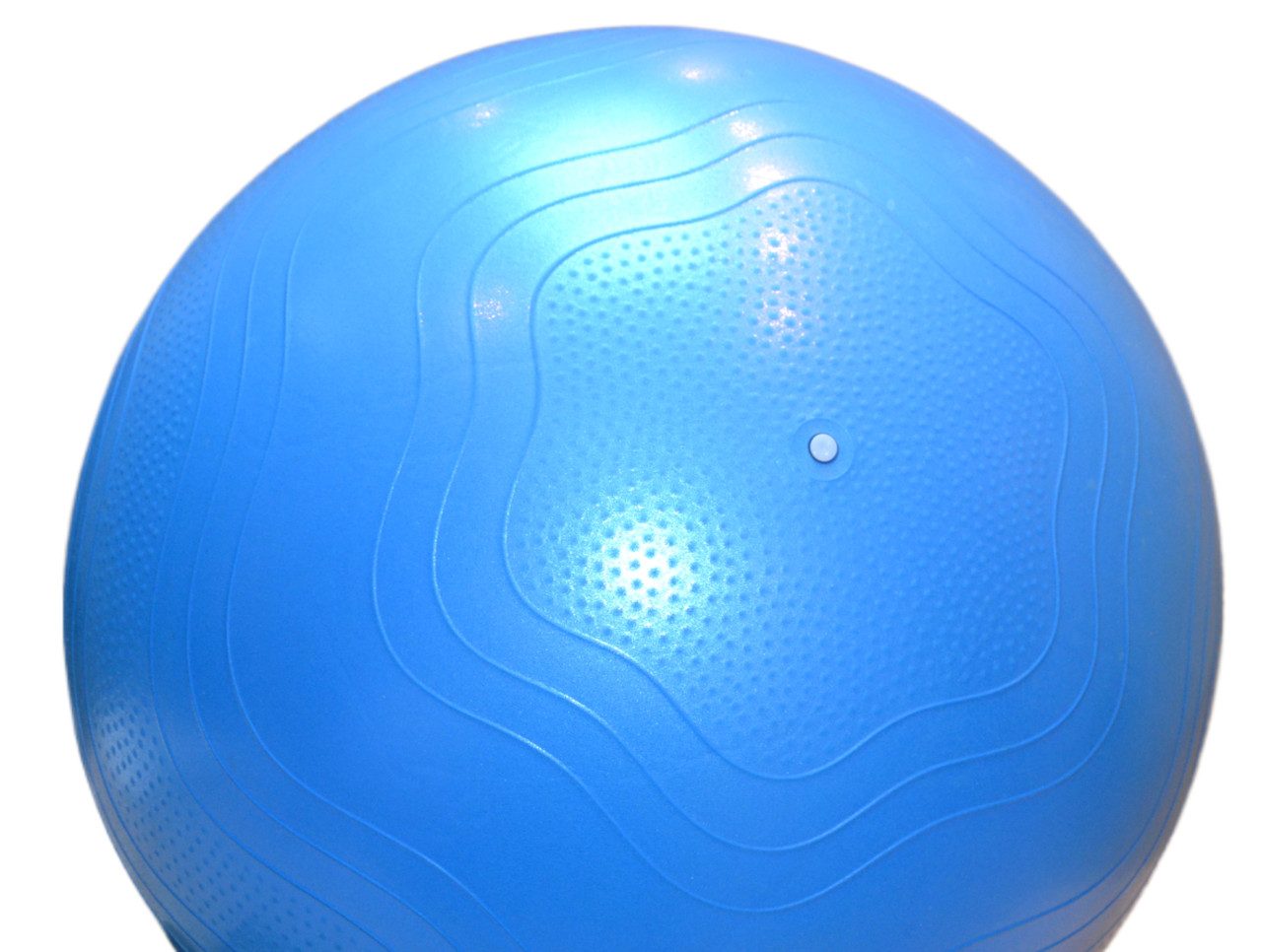 М’яч для фітнесу (фітбол) укріплений PowerPlay 4000 Ø65 cm Premium Gymball Anti-Burst Синій + помпа